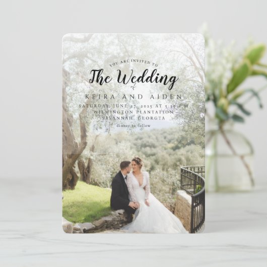 Forever Classic Wedding Kaart (Staand voorkant)