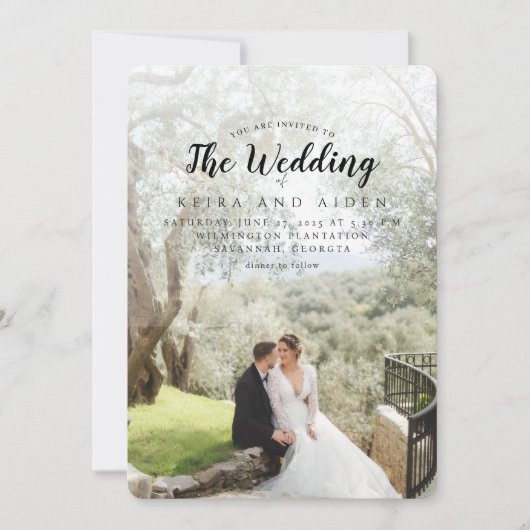 Forever Classic Wedding Kaart (Voorkant)