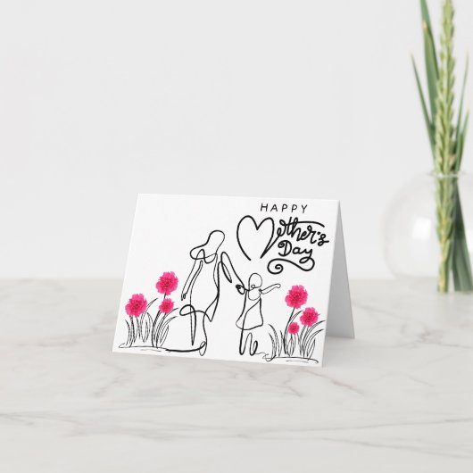 Forever Connected Viering Mam Feestdagen Kaart (Voorkant)