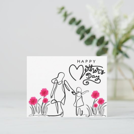 Forever Connected Viering Mam Feestdagenkaart (Staand voorkant)