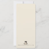 Forever Crane Love - Vintage Wedding Kaart (Achterkant)