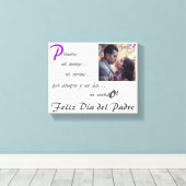 Forever & Day Darling echtgenoot ESP Canvas Afdruk (Insitu (Houten vloer))