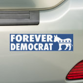 Forever Democraat Bumpersticker (Op auto)
