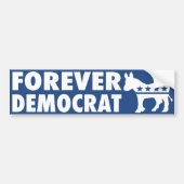 Forever Democraat Bumpersticker (Voorkant)