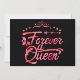 Forever een koningin feestdagenkaart