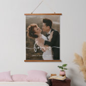 Forever Elegant newlyweds-fotobedekking Hangend Wandkleed (Slaapkamer)