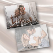 FOREVER Elegant Photo Wedding Save the Date