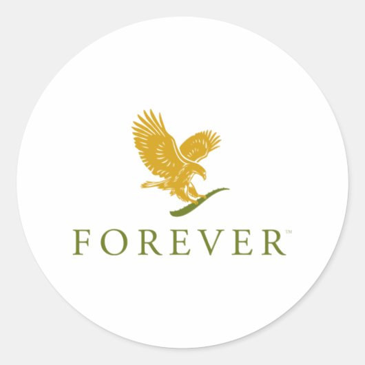 Forever Emblem Ronde Sticker (Voorkant)