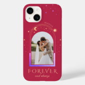FOREVER EN ALTIJD Wedding Magenta Celestial Foto Case-Mate iPhone Case (Achterkant)