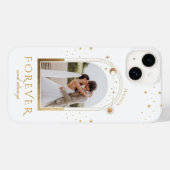 FOREVER EN ALTIJD Wedding Magenta Celestial Foto Case-Mate iPhone Case (Achterkant (horizontaal))
