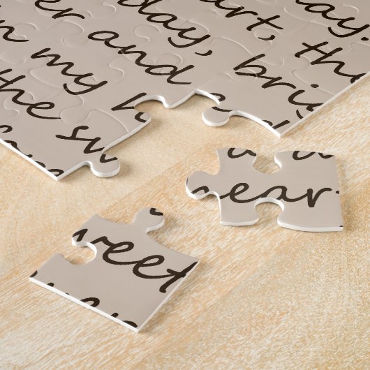 Forever en een daggedicht legpuzzel (Zijkant)