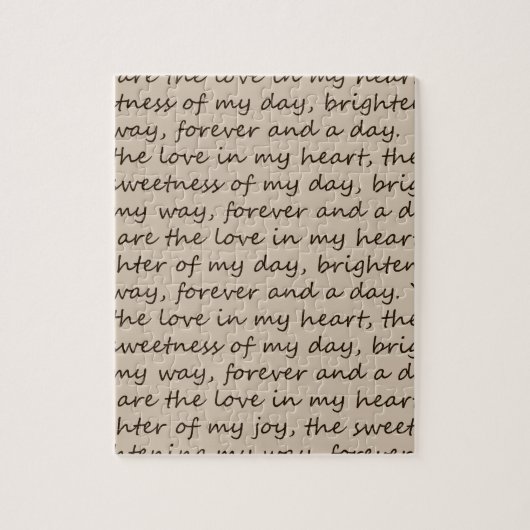 Forever en een daggedicht legpuzzel (Verticaal)