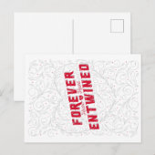 FOREVER ENTWINED / VALENTIJNSDAG BRIEFKAART (Voorkant / Achterkant)
