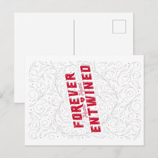 FOREVER ENTWINED / VALENTIJNSDAG BRIEFKAART (Voorkant / Achterkant)