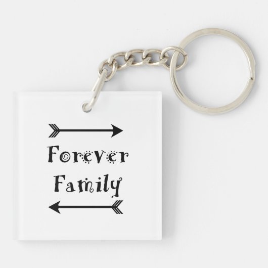 Forever Familie - Adpotiondesign Sleutelhanger (Achterkant)