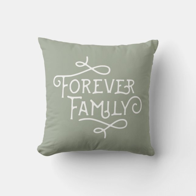 Forever Familie Polka Dot Pillow - Aangepaste kleu Kussen (Voorkant)