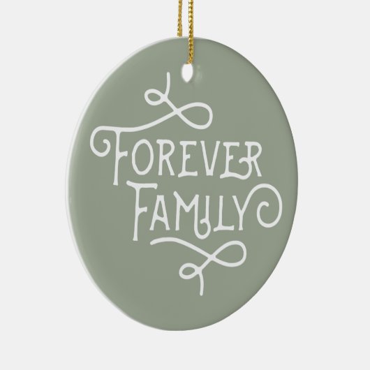Forever Family Custom Tree Ornament (Rechts)