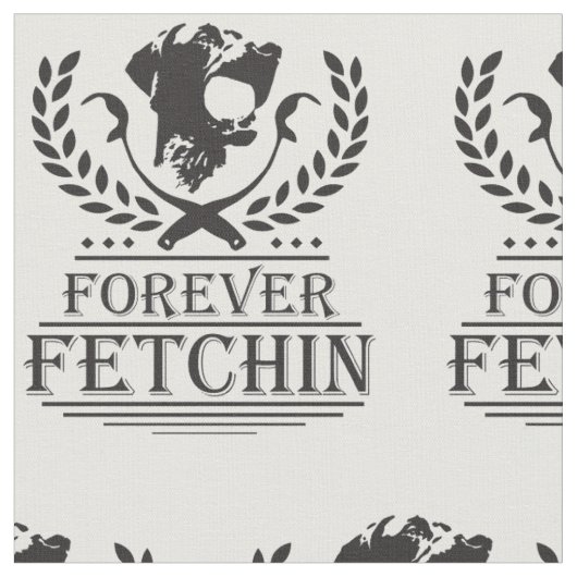 Forever Fetchin Fabric Stof (Close Up)