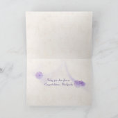 Forever Floral Wedding Text Card Kaart (Binnen)