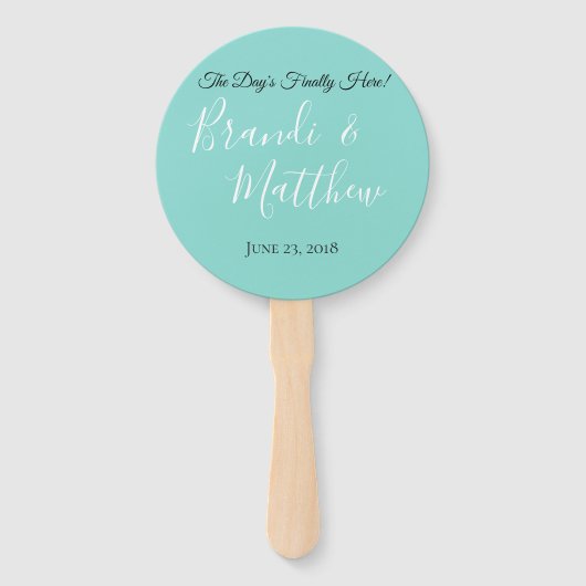 Forever for Love Wedding Suite Ceremony Reception Handwaaier (Achterkant)