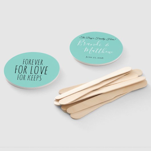 Forever for Love Wedding Suite Ceremony Reception Handwaaier (Niet-gemonteerd)