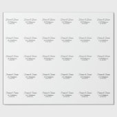 Forever & forever voeg koppelnaam datum liefde bed cadeaupapier (Vlak)