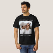 Forever Framed T-shirt met eigen foto en tekst (Voorkant volledig)