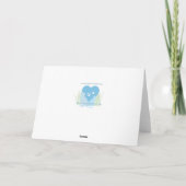 Forever friend paw print pet loss kaart (Achterkant)