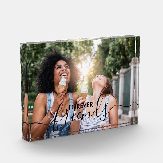 Forever Friends Black Hand Lettered Overlay Custom Fotoblokken (Links)