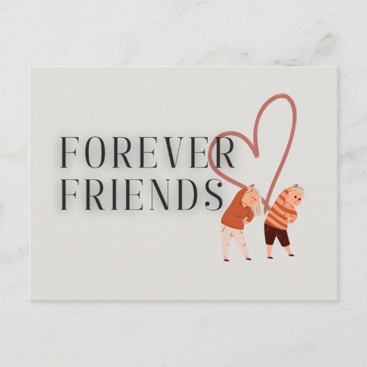 Forever Friends: briefkaart oefenen (Voorkant)