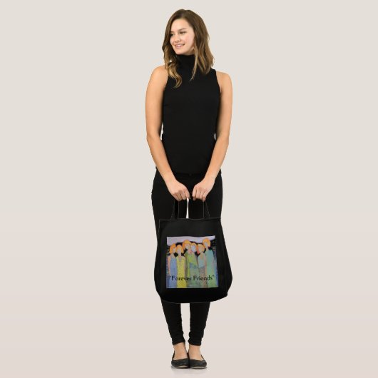 "Forever Friends"-Canvas tas (Voorkant (model))