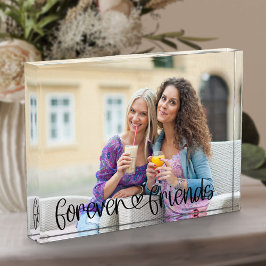 Forever Friends Cute Love Heart Typography Custom Fotoblokken