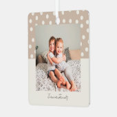 Forever Friends Keepomwille Photo and Polka Dots Metalen Ornament (Voorkant links)