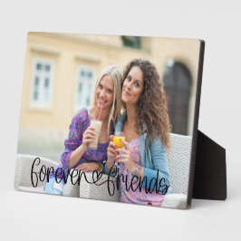 Forever Friends Love Heart Typografie Aangepaste f Fotoplaat