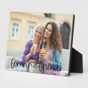 Forever Friends Love Heart Typografie Aangepaste f Fotoplaat