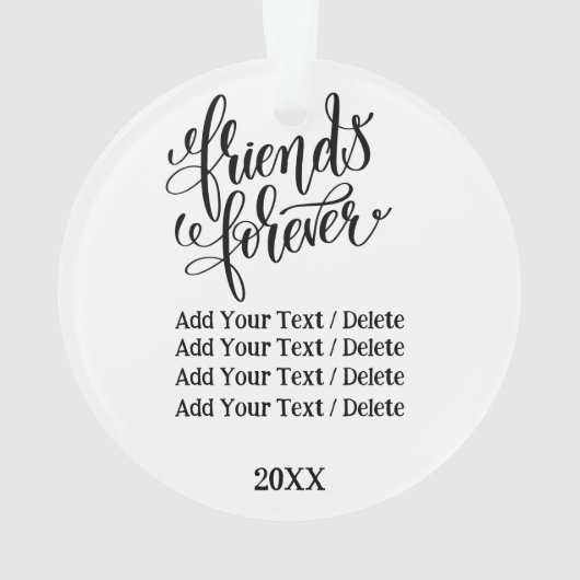 Forever Friends Ornament (achterkant)