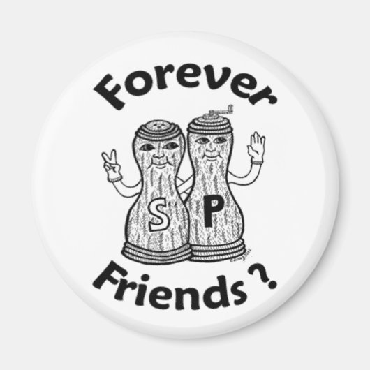 Forever Friends ronde magneet (Voorkant)