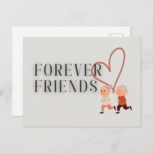 Forever Friends: Runner Briefkaart (Voorkant / Achterkant)