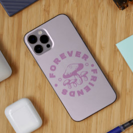 Forever Friends Schattige Roze Paddestoel iPhone 15 Pro Max Hoesje