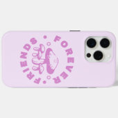 Forever Friends Schattige Roze Paddestoel Case-Mate iPhone Case (Achterkant (horizontaal))