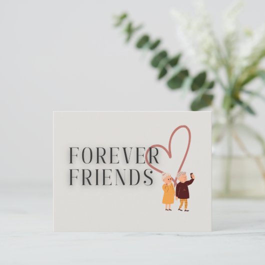 Forever Friends: Selfie Briefkaart (Staand voorkant)