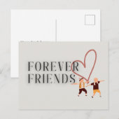 Forever Friends: Yoga Briefkaart (Voorkant / Achterkant)