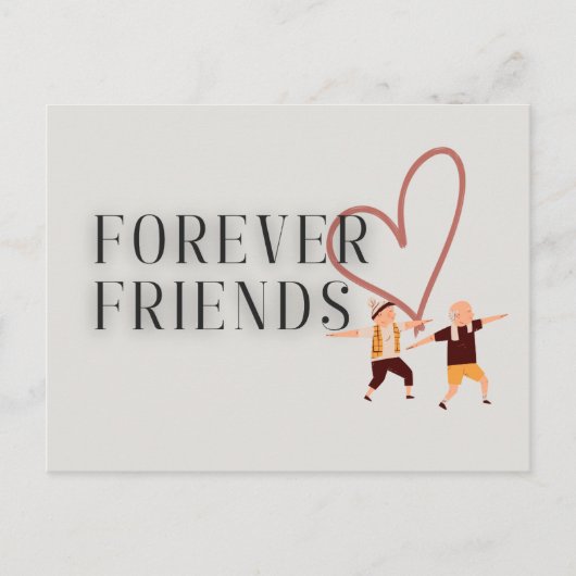Forever Friends: Yoga Briefkaart (Voorkant)
