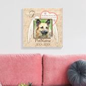 Forever geliefde Angel Wings Pet Sympathie Aangepa Canvas Afdruk (Insitu (Woonkamer))