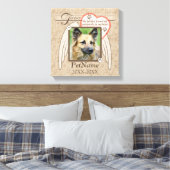 Forever geliefde Angel Wings Pet Sympathie Aangepa Canvas Afdruk (Insitu (Slaapkamer))