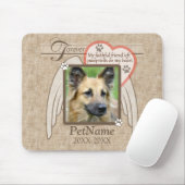 Forever geliefde Angel Wings Pet Sympathie Aangepa Muismat (Met muis)