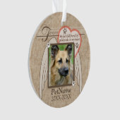 Forever geliefde Angel Wings Pet Sympathie Aangepa Ornament (voorkant)
