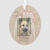 Forever geliefde Angel Wings Pet Sympathie Aangepa Ornament (voorkant)