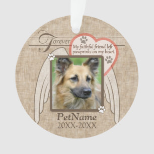 Forever geliefde Angel Wings Pet Sympathie Aangepa Ornament