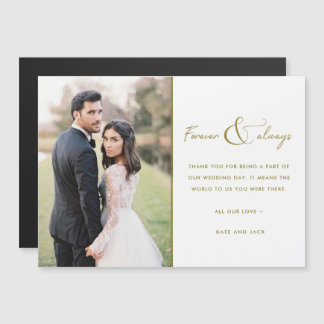 Forever Gold Elegant Photo Weddenschap Hartelijk d